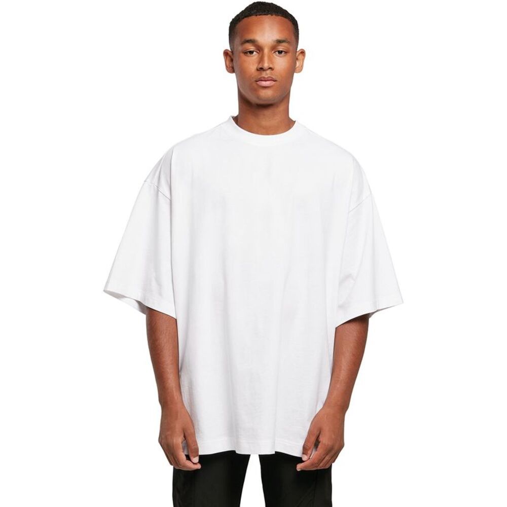 Build Your Brand Mens Oversized T-Shirt / White